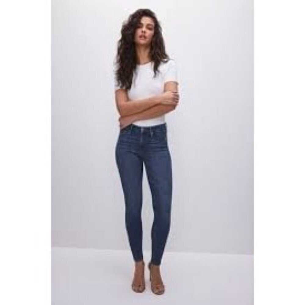 Good American GOOD LEGS SKINNY JEANS GL873T1 Size 4/27 Inseam 29" Distressed
